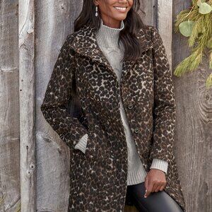 Via Spiga Leopard Coat